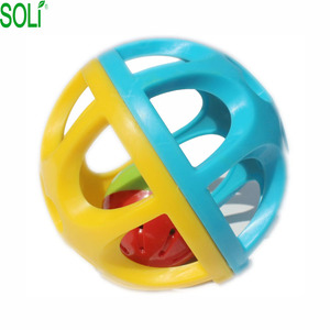 Morbida palla fitness palla sonaglio jingle ball bambino giocattolo educativo giocattoli di plastica - Product Image 2