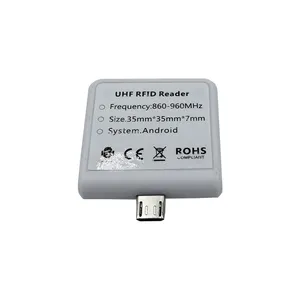 Reliablerfid 902-928MHz 1m ميني USB وتغ شاحن هاتف محمول يعمل بنظام تشغيل أندرويد uhf rfid القارئ