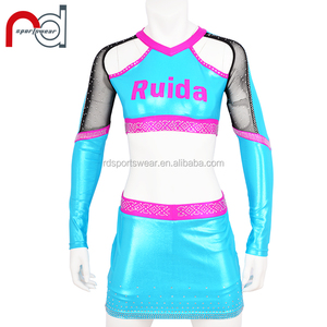 Abbina i colori della tua squadra Crop top uniforme per <span class=keywords><strong>cheerleading</strong></span> - Product Image 2