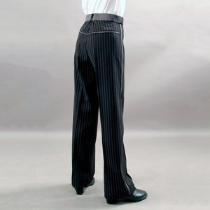 Hot Sale High Quality Spandex Boys Mens Black Latin <strong>Dance</strong> Ballroom <strong>Pant</strong> - Product Image 5