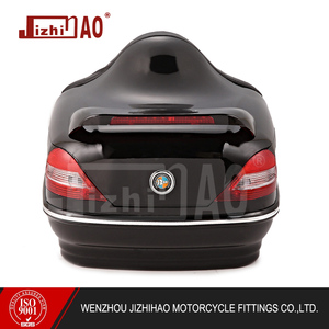 <span class=keywords><strong>Top</strong></span> <span class=keywords><strong>Case</strong></span> <span class=keywords><strong>Moto</strong></span> JIZHIHAO Peint de Haute Qualité 668 <span class=keywords><strong>avec</strong></span> Dossier en Cuir, Matériau ABS, Éclairage LED, 26L, Kits de Montage et 2 Clés - Product Image 4