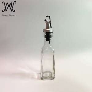 Bouteille en verre d'huile <span class=keywords><strong>de</strong></span> noix <span class=keywords><strong>de</strong></span> <span class=keywords><strong>coco</strong></span> et <span class=keywords><strong>vinaigre</strong></span>, avec distributeur et entonnoir en acier inoxydable <span class=keywords><strong>de</strong></span> 150ml - Product Image 2