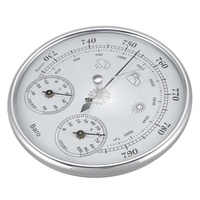 Termómetro e Higrómetro Digital de Pared HLZS, Manómetro de Alta Precisión, Instrumento Digital para Medir la Presión del Aire y el Clima, Barómetro