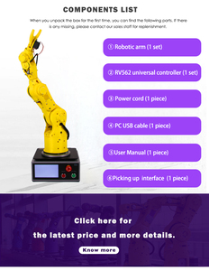 <span class=keywords><strong>6</strong></span> <span class=keywords><strong>axes</strong></span> Servomoteur Pneumatique Pince Robot Cartésien <span class=keywords><strong>Bras</strong></span> Manipulateur - Product Image 4