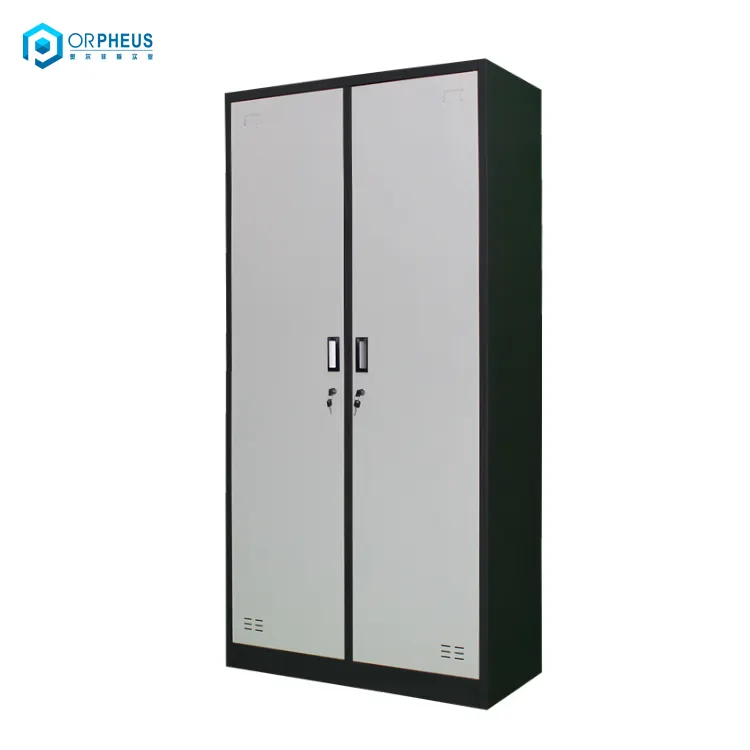 Almirah 2 portas de metal roupas gabinete da marca da china moderno