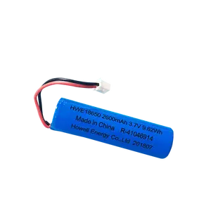 مكررا IEC62133 UN38.3 وافق 18650 بطارية أيون الليثيوم 3.7V 2600mAh مصباح LED للطوارئ بطارية ليثيوم أيون