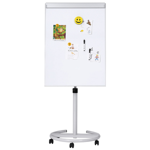 Tabella di Formato Standard Mobile Dry Erase di Vibrazione Bordo Bianco con ruote - Product Image 1