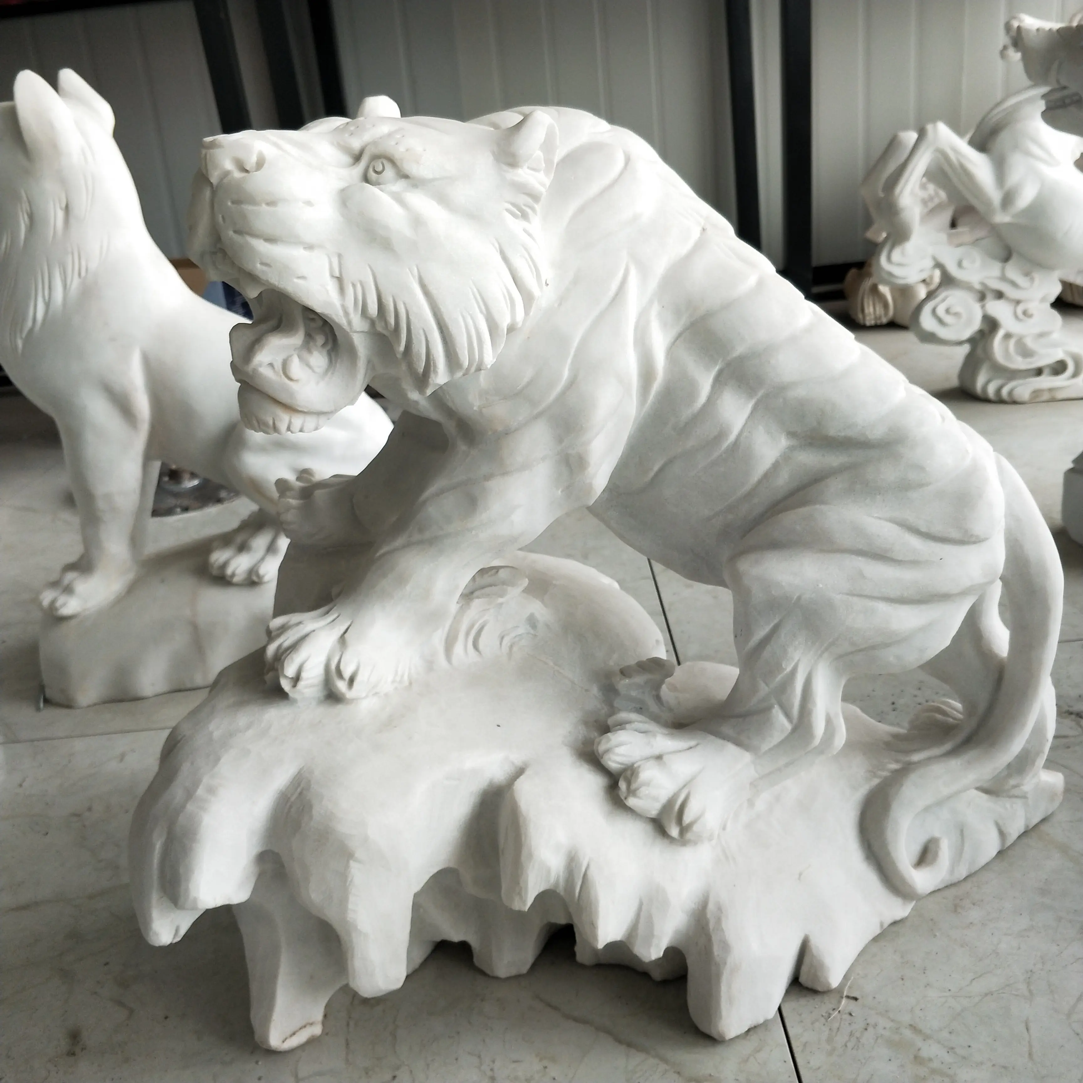 tiger sculpture/ statue tiger/life size tiger animal statues