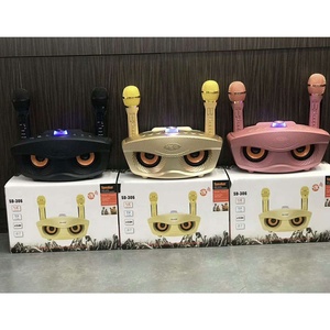 2019 el más nuevo portátil familia KTV <span class=keywords><strong>karaoke</strong></span> altavoz BT inalámbrico con micrófono 20 vatios altavoz USB TF - Product Image 3