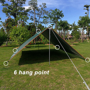 3x3 m waterproof hammock rain fly light tent Camping shelter tarpaulin - Product Image 1