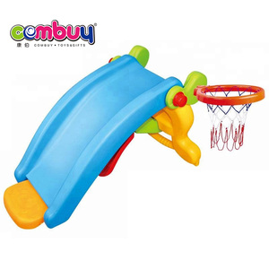 2in1 bonito crianças brinquedo de plástico cavalo de balanço de slides interior - Product Image 2