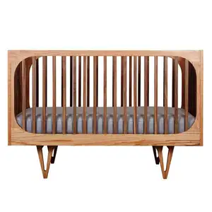 내구성 및 stable 높이 조절 소나무 solid wood baby cot