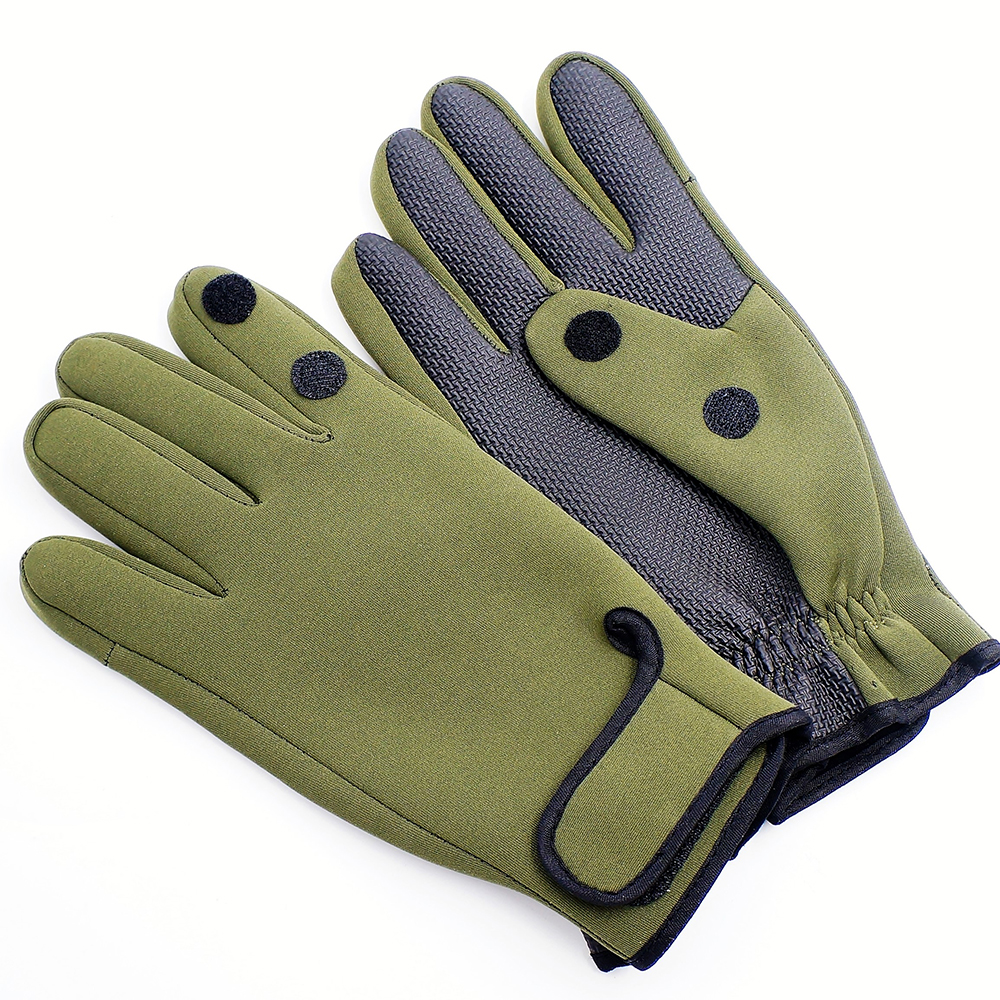 Перчатки рыболовные из неопрена, водонепроницаемые и Нескользящие