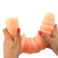 FAAK069 Tapón Anal con Mango Largo Acanalado, Juguetes Sexuales, Juguetes Eróticos, Dildo Grande y Grueso con Mango