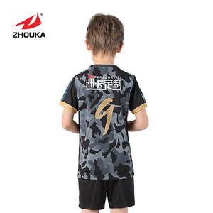 Diseño profesión una orden de alta calidad de tela tailandesa calidad de fútbol de niños Jersey ropa - Product Image 6