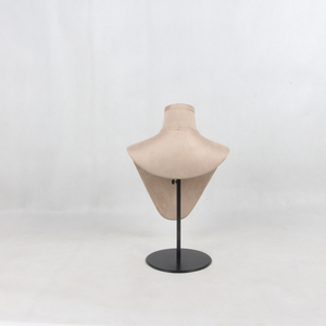 Maniquí de Exhibición de Joyería con Forma de Cuello, Recubierto de Tela, para Exhibición de Bufandas de Mujer - Product Image 4