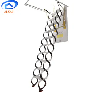 Cầu Thang Gác Mái Gấp Gọn Có Thể Thu Gọn Tùy Chỉnh Thả Xuống Khu Dân Cư Có Tay Vịn - Product Image 1