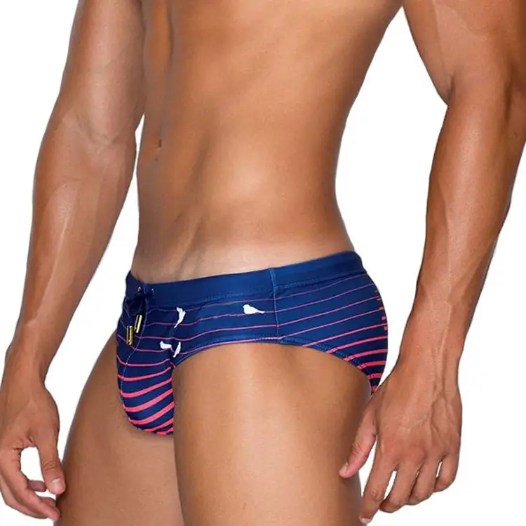 Custom good quality swim trunks beach mens bikini briefs