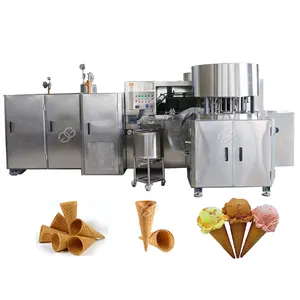 Grande capacidade de produção automática rolada de açúcar icecream linha de produção de cone de gelado comercial máquina do cone do sorvete para venda