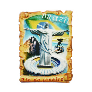 Presente promocional Tourist Travel Souvenir Resina Ímã De Geladeira Para Casa Decoração Artesanato Diferentes Países Geladeira Ímãs