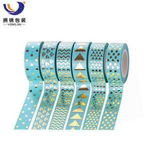 <span class=keywords><strong>Washi</strong></span> papel adhesivo <span class=keywords><strong>cinta</strong></span> adhesiva encantadora con patrones impresos y de larga duración colores - Product Image 6