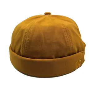 Groothandel verstelbare brimless baseball cap zonder vizier aangepaste logo baseball cap zonder rand