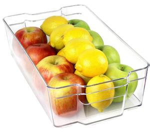 Refrigerator and Freezer Wide Storage Bin With Handles