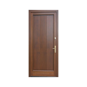 Estilo conciso Simple diseño japonés americano caoba puerta principal de madera color polaco - Product Image 3