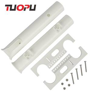לבן ושחור פלסטיק PVC חכת דיג מתלה בעל - Product Image 5