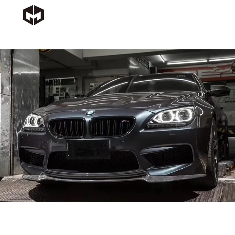 Carbon fiber Front Bumper spoiler Lip Car Accessories Body Kit for BMW M6 F06 F12 F13