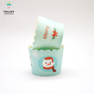 Pet recubierto envuelve para panadería <span class=keywords><strong>rose</strong></span> muffin herramientas para hornear mini Magdalena decoración de Navidad - Product Image 4
