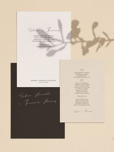 <span class=keywords><strong>Faire</strong></span>-<span class=keywords><strong>part</strong></span> d'invitation élégante avec lettres en carton, carton de <span class=keywords><strong>fête</strong></span> - Product Image 4