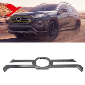 Accessoires de voiture ABS Central Avant Calandre Couverture Moulage Garniture pour Toyota <span class=keywords><strong>RAV4</strong></span> XA50 2019 + - Product Image 1