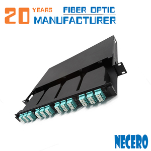 Necero optica fibra fábrica de cable amp 4U 6U 8U 16U 256, 212, 196, 144, 112, 96 72 64 48 port mpo de fibra óptica patch panel - Product Image 4