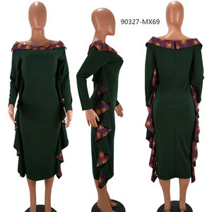 90327-MX69 Kitenge Designs <strong>for</strong> <strong>African</strong> <strong>Women</strong> Turkey Elegant Office <strong>Dresses</strong> - Product Image 5