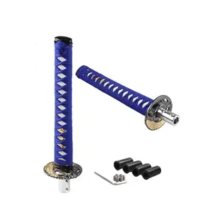 Accessoires de voiture décoratifs universels, barre de vitesse, personnalité, refit, long motif, pommeau de vitesse manuel japonais de type samouraï - Product Image 1
