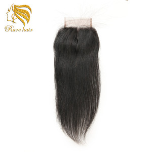Lsy natural pre recta de cierre del cordón del pelo <span class=keywords><strong>humano</strong></span> 4by4 parte libre parte media parte superior del cordón del - Product Image 1