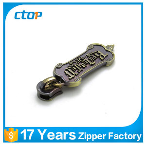 Venta caliente personalizada personal logo metal <span class=keywords><strong>cursor</strong></span> de la <span class=keywords><strong>cremallera</strong></span> y tirador - Product Image 2