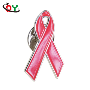 Mejor calidad venta al por mayor de la concientización sobre <span class=keywords><strong>el</strong></span> cáncer de mama diferentes colores cinta láser Pin insignias con hacer su propio pin botones - Product Image 3