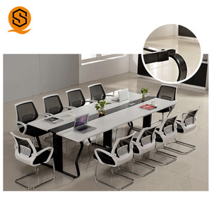 Shinestone Tùy Chỉnh Bàn Hội Nghị Cuộc Họp Văn Phòng Bảng Bề Mặt Rắn Bàn Họp - Product Image 4