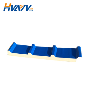 Fácil instalación sándwich poliuretano aislamiento térmico placa <span class=keywords><strong>para</strong></span> pared externa de La habitación fría techo sándwich panel de pared - Product Image 4
