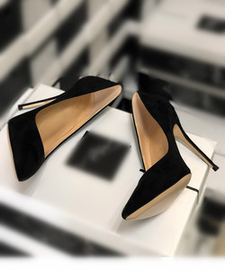 Scarpe eleganti classiche da donna con <span class=keywords><strong>tacchi</strong></span> <span class=keywords><strong>a</strong></span> <span class=keywords><strong>spillo</strong></span> Sexy in finta pelle scamosciata tinta unita da ufficio - Product Image 3