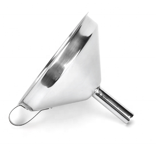 Industrial Chemical Funnel Large Diameter No Flow Liquid Oil Small Funnel Stainless Steel for Spices