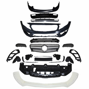 Ap02 — kit de carrosserie en PP, pare-chocs avant et arrière, barre latérale de garniture de la roue d'échappement, pour <span class=keywords><strong>Mercedes</strong></span> Benz <span class=keywords><strong>GLA</strong></span> - Product Image 1