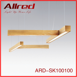 2019 nouveaux produits commerciaux décorative LED moderne en <span class=keywords><strong>bois</strong></span> <span class=keywords><strong>salle</strong></span> <span class=keywords><strong>de</strong></span> bains suspendus lustre lumière - Product Image 2