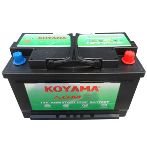Batería Koyama AGM Start Stop 12V VRL4 80-H7 <span class=keywords><strong>de</strong></span> Buena Calidad, Batería <span class=keywords><strong>de</strong></span> Coche AGM 12V80Ah - Product Image 1