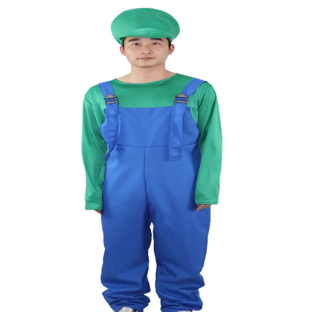 Toptan unisex cadılar bayramı karnaval doğum günü karikatür cosplay süslü elbise Mario parti kostüm