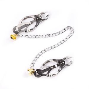 Golden Bells <span class=keywords><strong>Nipple</strong></span> clip Sex trattenuta in metallo Bondage morsetti e catene feticcio BDSM che giocano a coppie schiave Sex Toy - Product Image 4