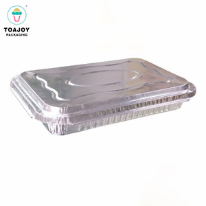 Jetables effectuer en aluminium contenant en aluminium avec couvercles de carton compagnie aérienne en aluminium casserole - Product Image 2