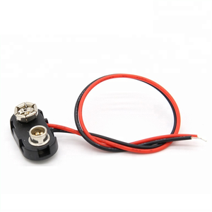 Connettore per Batteria <span class=keywords><strong>9V</strong></span> con Filo e Guscio in Plastica con Fibbia Rigida - Product Image 1